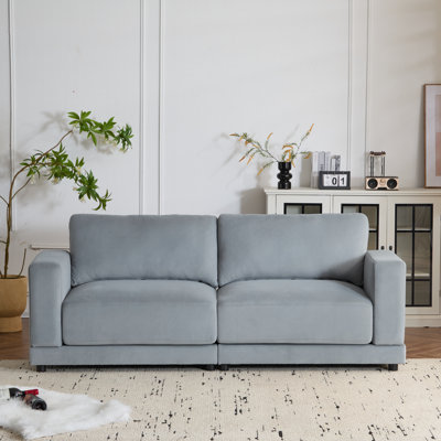Sapkal Fabric Upholstered 2-Seater Sofa by Ebern Designs