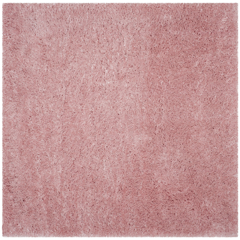 Hermina Light Pink Area Rug, Square 5'1"