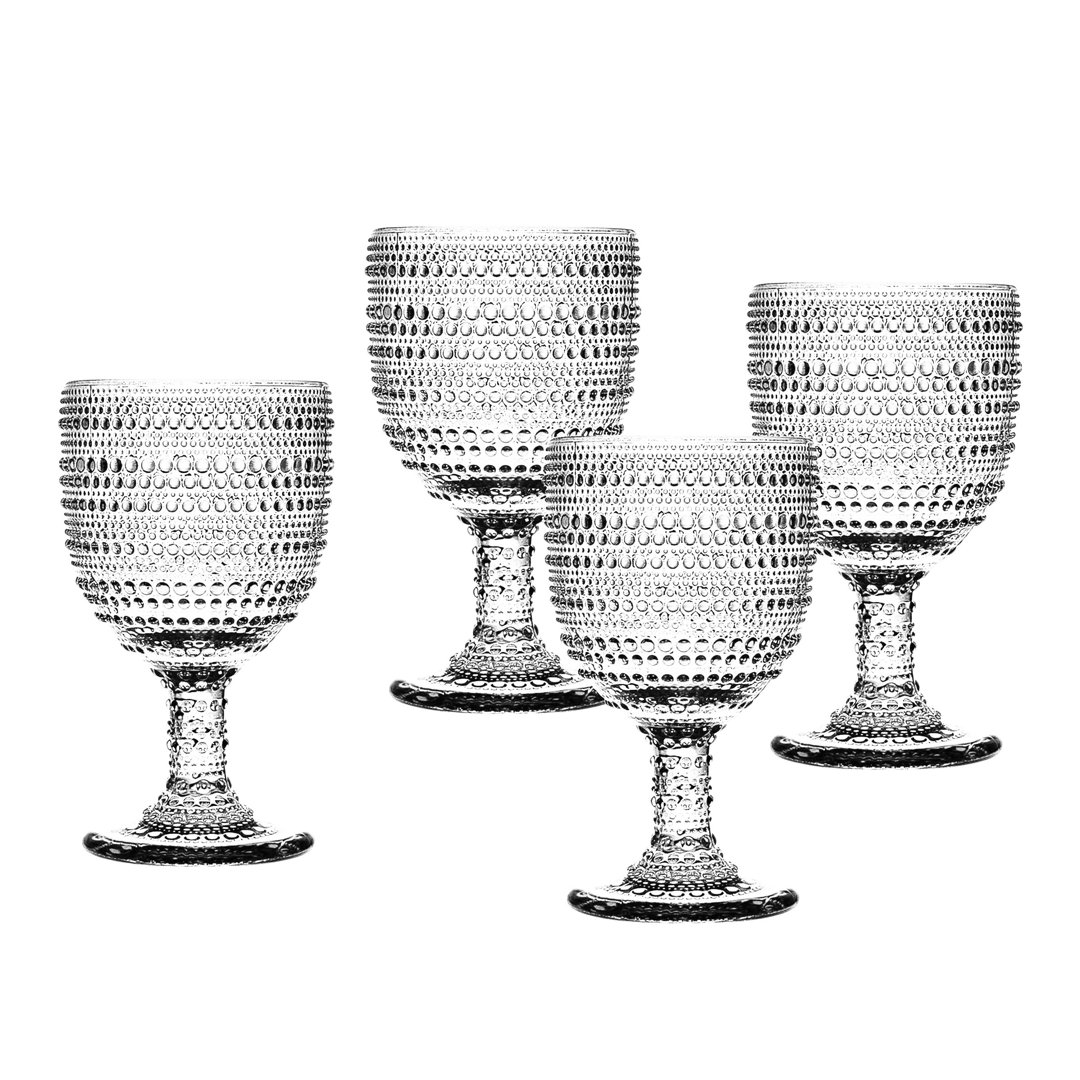 Babbitt 12oz. Crystal Goblet Set (Set of 4) Bungalow Rose 