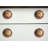 Set of Twelve Blue And Orange Ceramic And Metal Drawer Pull Knobs