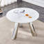 Table en pierre frittée avec pieds en acier