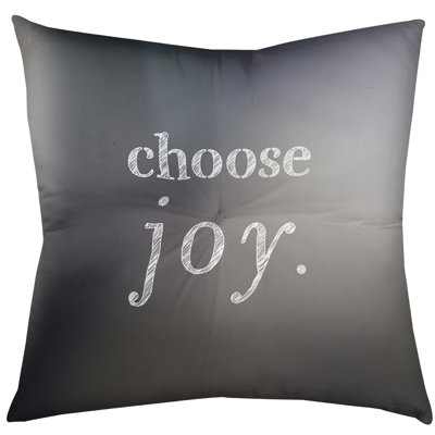 Choose Joy Throw Pillow