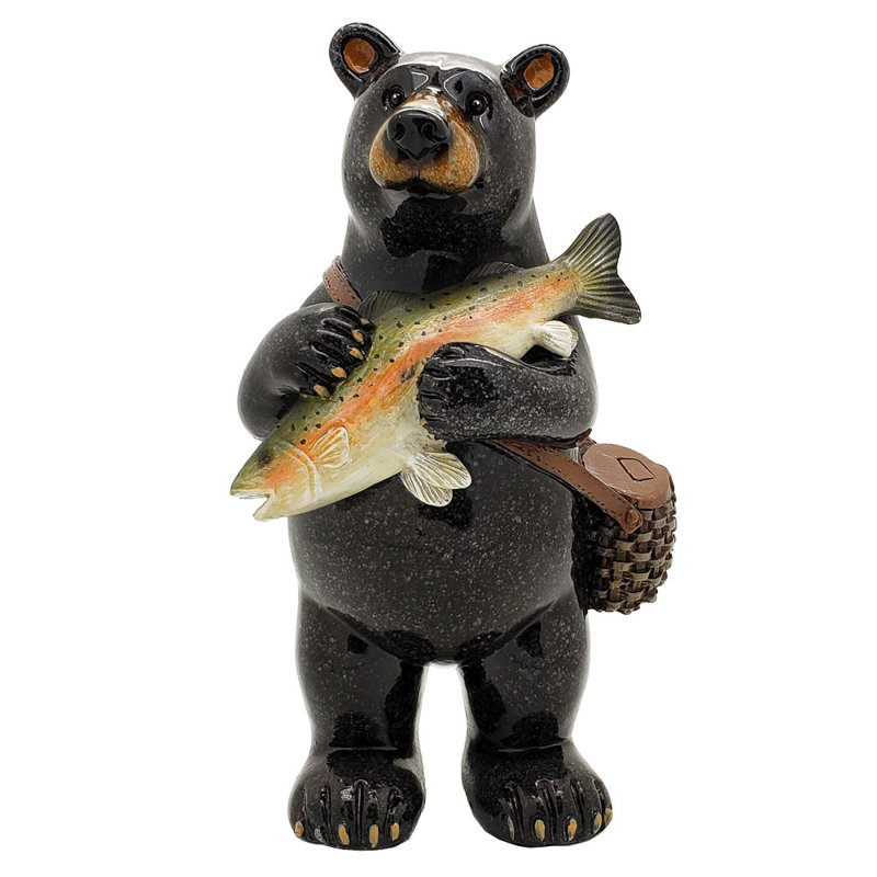 Figurine bear pêcheur Tamez