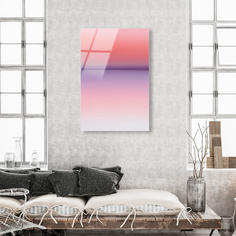 Peach Coastline II Print by Oliver Gal, 15"H x 10"W, High-Gloss Acrylic Print