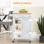 Adjustable Kitchen Island Cart With Solid Wood Top, Drawer, And Storage For Dining Room Efficiency