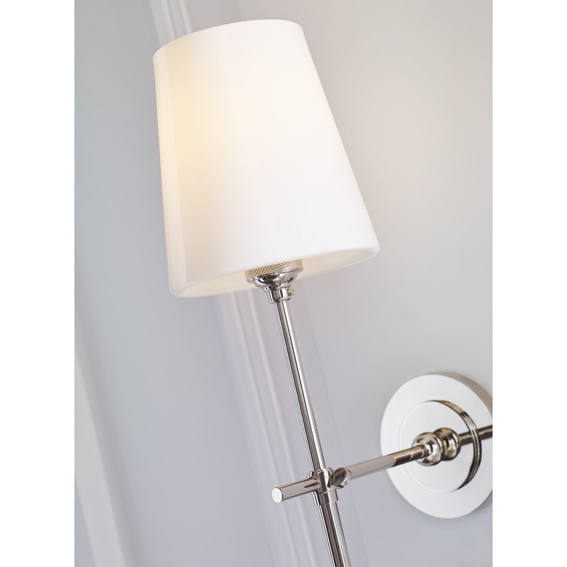 Thomas O'Brien Bryant Sconce, Polished Nickel