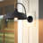 Atiye Farmhouse Outdoor Gooseneck Barn Wall Lantern with Dome Matte Black-98834253
