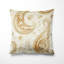 Coussin décoratif moderne à motif floral cachemire beige-125946738