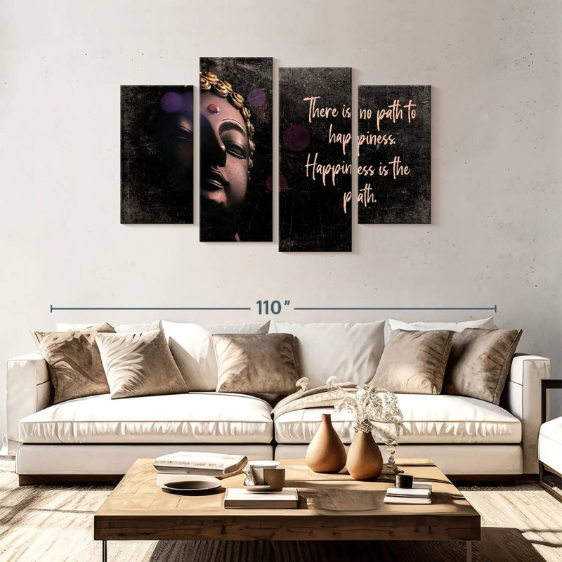 Citation «Kerrick Happiness Is The Path», H 48 po x l 75 po