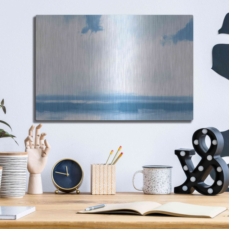 Rosecliff Heights «Oceanview» par James Wiens, art mural en métal, H 12 po x l 16 po