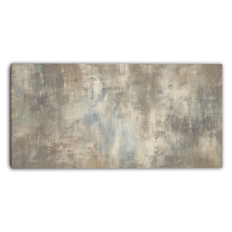 Art mural argenté sur toile patinée, L 48 po x H 24 po x P 1,5 po