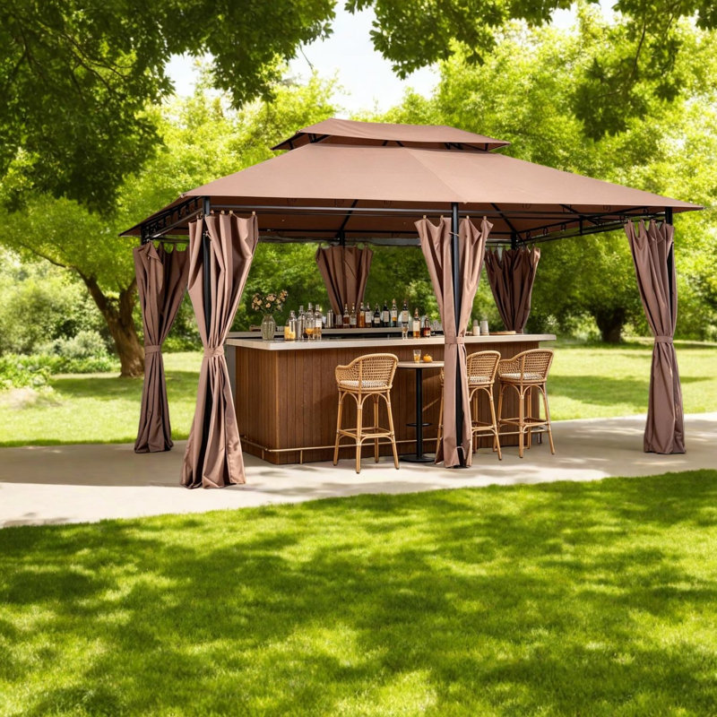 Auvents spacieux et abris de jardin (doit inclure le cadre), patio moderne en acier