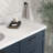 Ariel Kellie 66 Inch Single Oval Sink Bathroom Vanity With Carrara Quartz Countertop-105988568