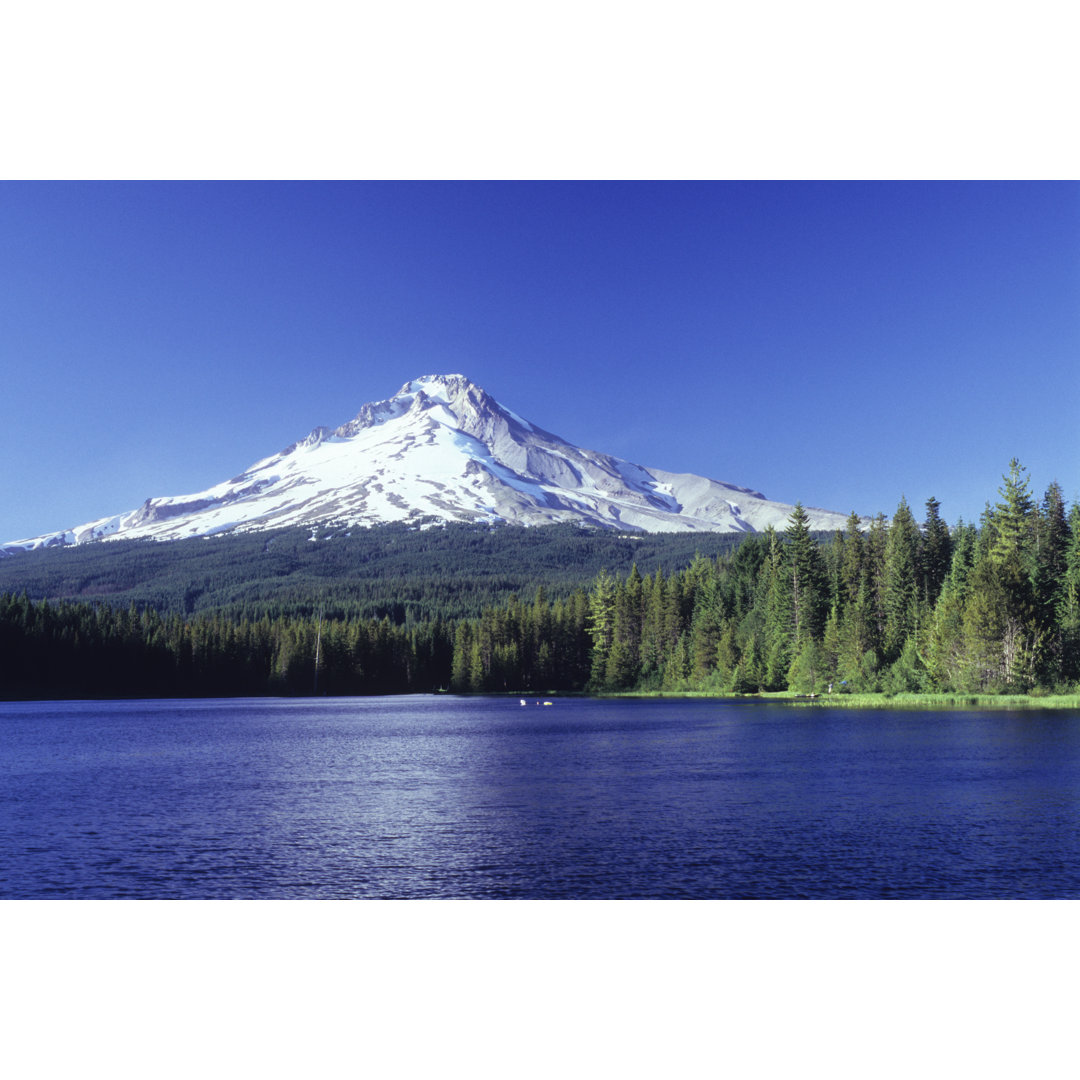 Mt Hood und Trillium Lake von Aimintang - Leinwandbild