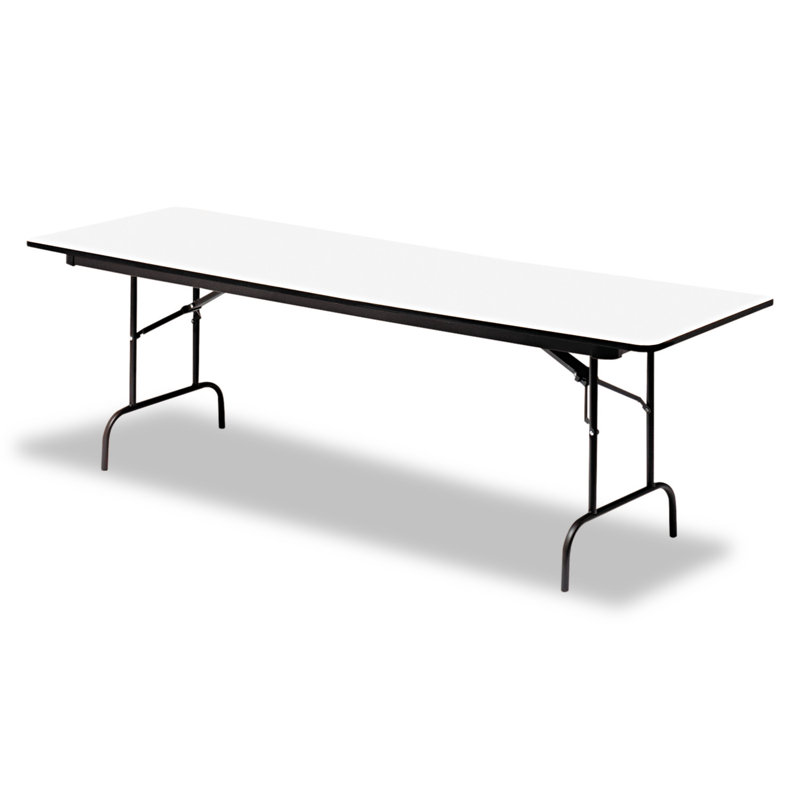 Table rectangulaire en bois, gris, H 29 po x L 96 po x l 30 po