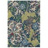 Hand Tufted Floral Area Rug in Ink