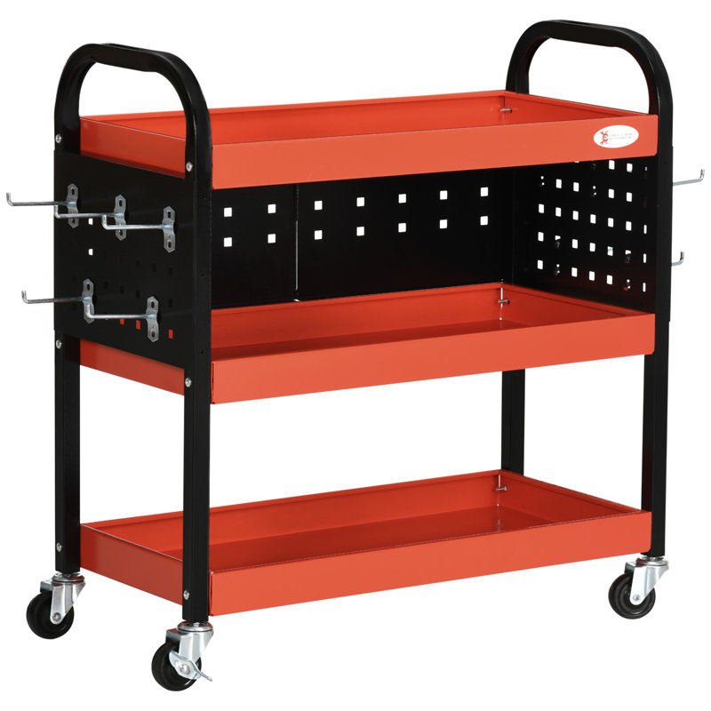 80cm H x 75cm W Tool Cart with Wheels