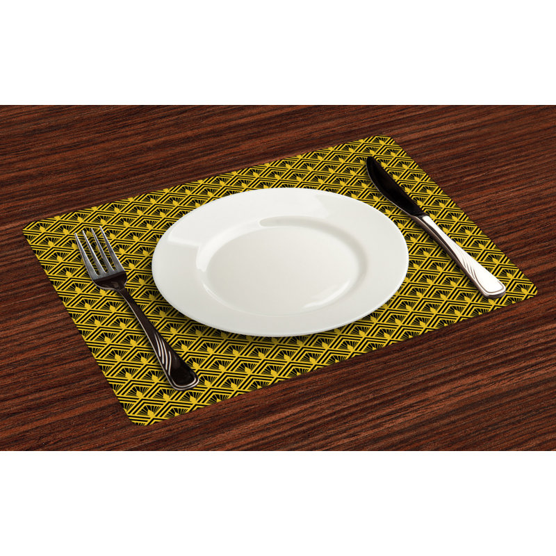 Polyester Abstract Rectangle Placemat