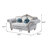 2 Piece Linen Standard Living Room Set