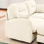 Canapé d'angle modulaire 4 places, tissu chenille doux, mousse haute densité ergonomique, élégant, convient aux chambres et salons, coussins beiges.