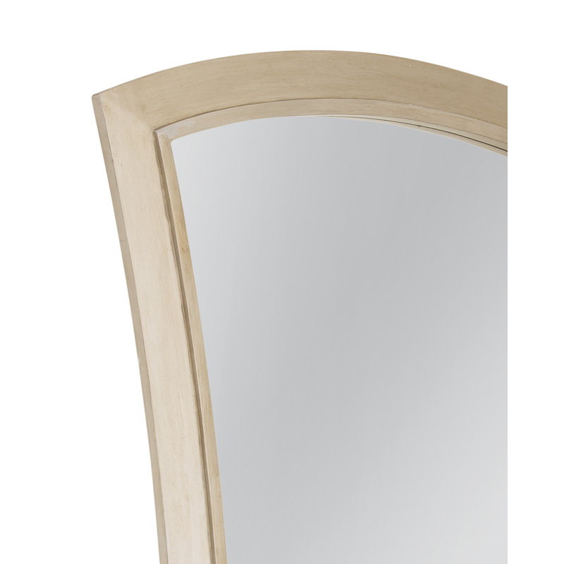 Biles Floor Mirror – Modern Hourglass Shape with Silver Leaf Finish