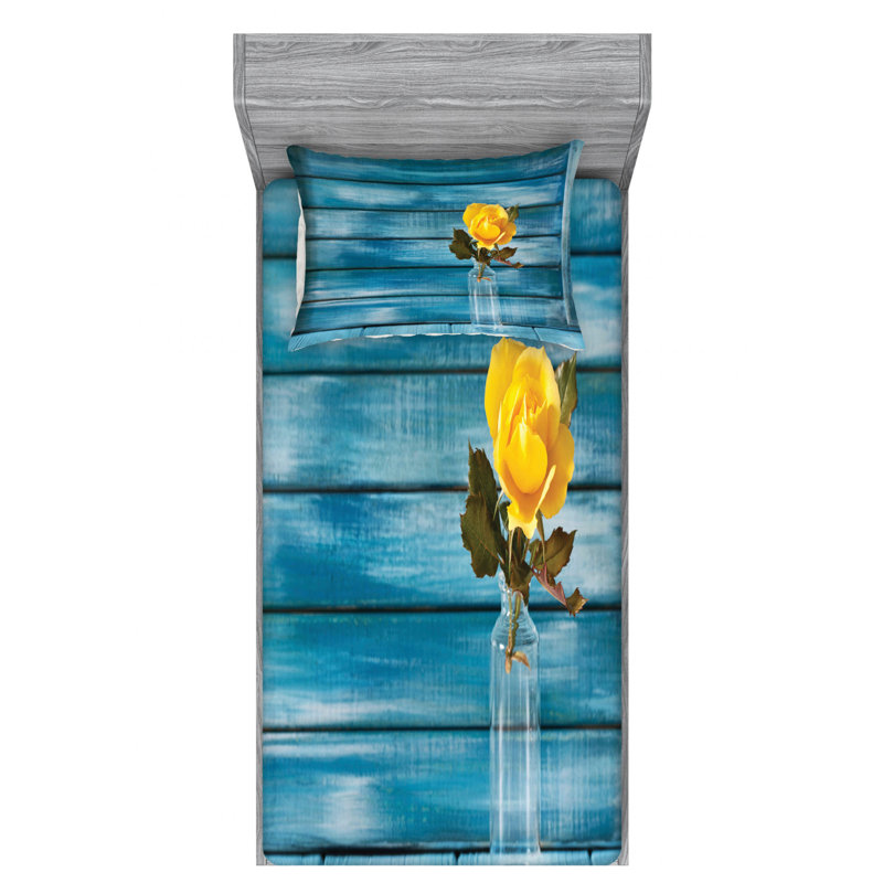 Microfiber Sheet Set, Twin Sheet Set with Fitted Sheet