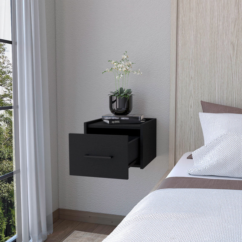 Table de chevet Abida, Noir