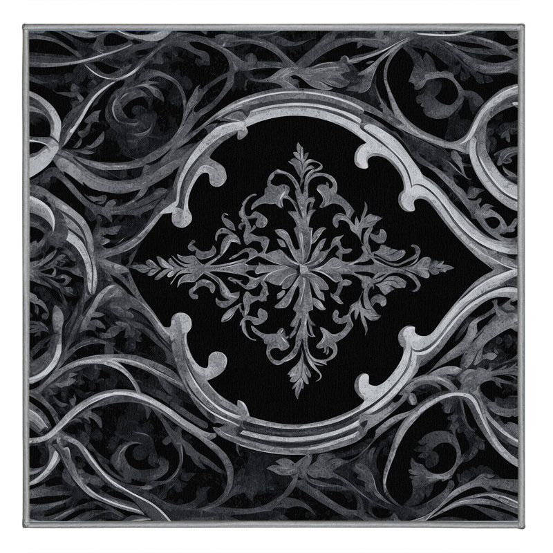 Tapis Dusky Petals, Carré 3 pi