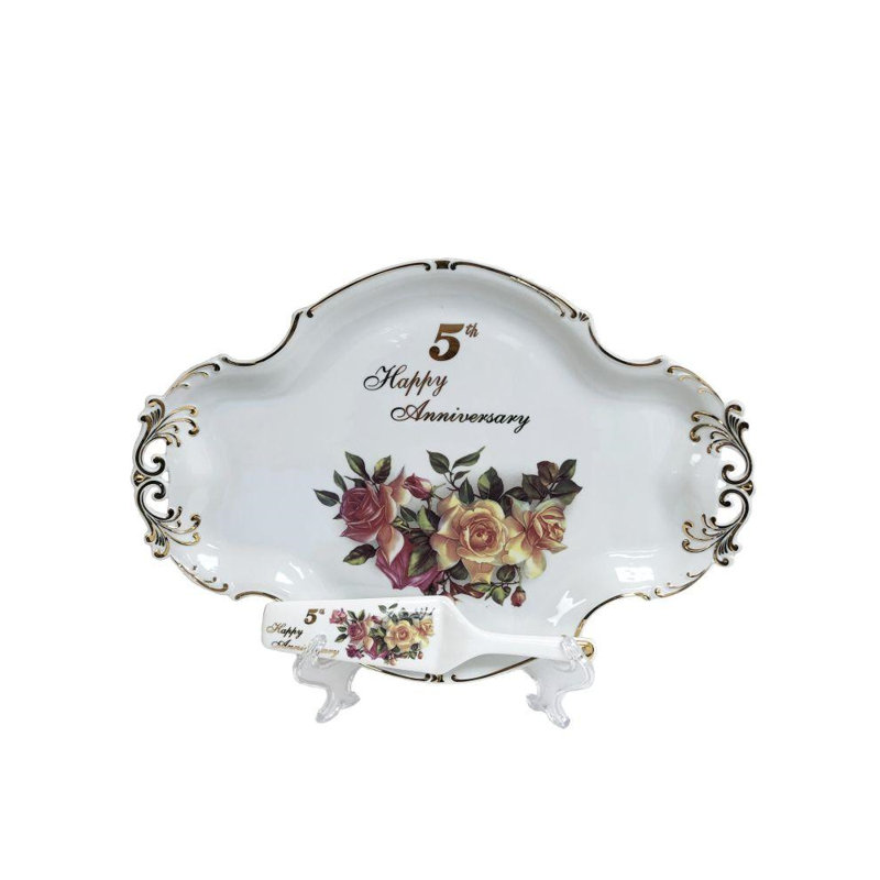 Ensemble de 5 assiettes décoratives décoratives 2 pièces Dendy