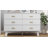 6 -Drawer Double Dresser 47.24''W, Chest Of Drawers With Adjustable Base For Bedroom, Living Room-1043646229