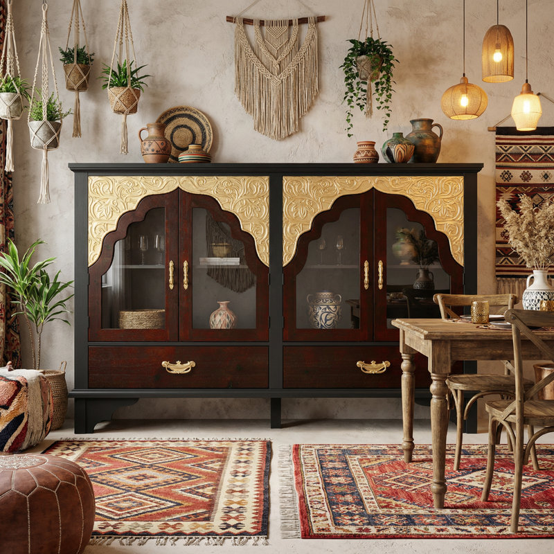 60.2"W Sideboard Kithcen Buffet Cabinet