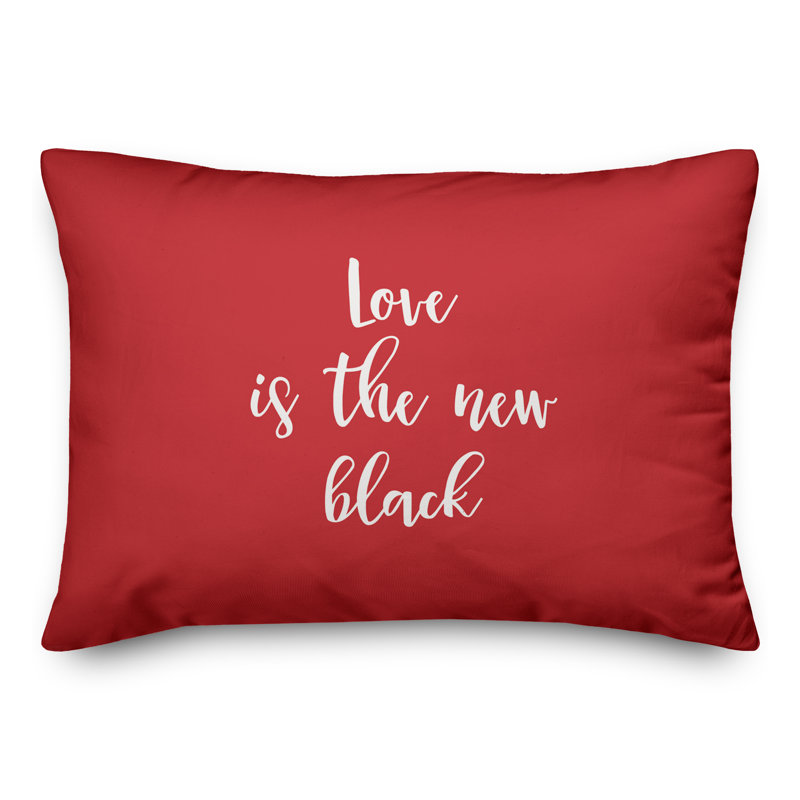  Coussin décoratif Love Is The New, Rouge