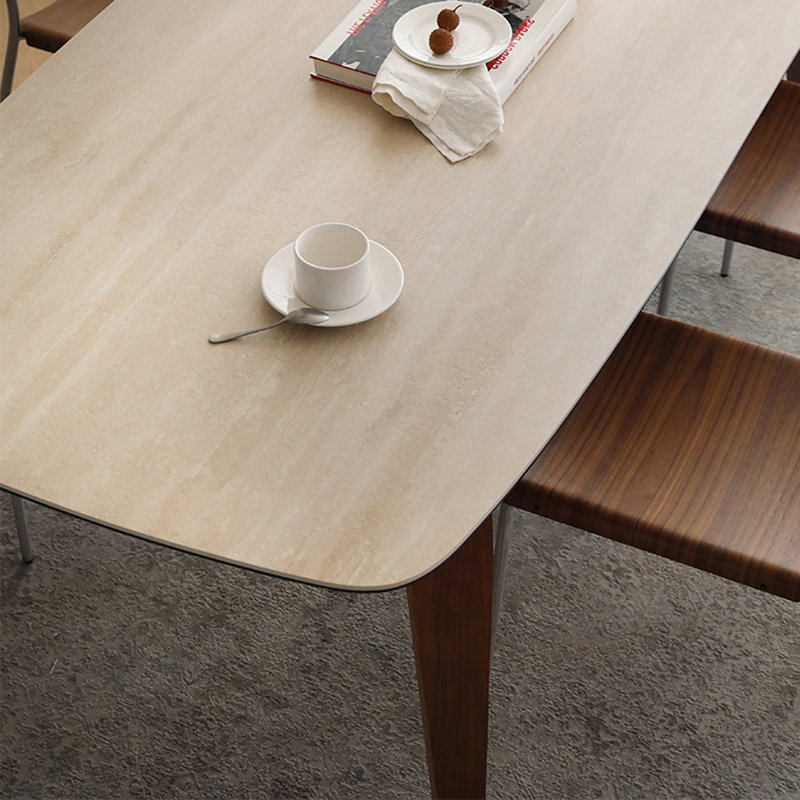 Unique and simple rectangular dining table, 29.53"H x 70.87"L x 35.43"W