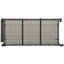 Chariot-grill d'extérieur de 52,8 po de largeur avec table résistante aux intempéries, table en bois, bureau pliable, grand espace de rangement, porte-bouteilles en acier, cadre roulant gris, plateau de table allongé, support caché
