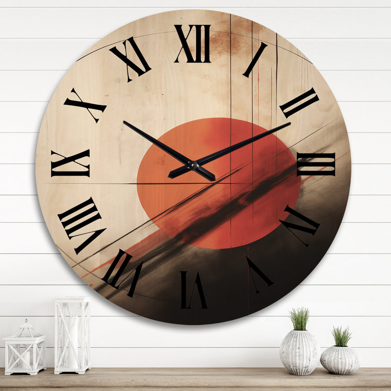 Horloge murale Valyssa Mid-Century, Très grand