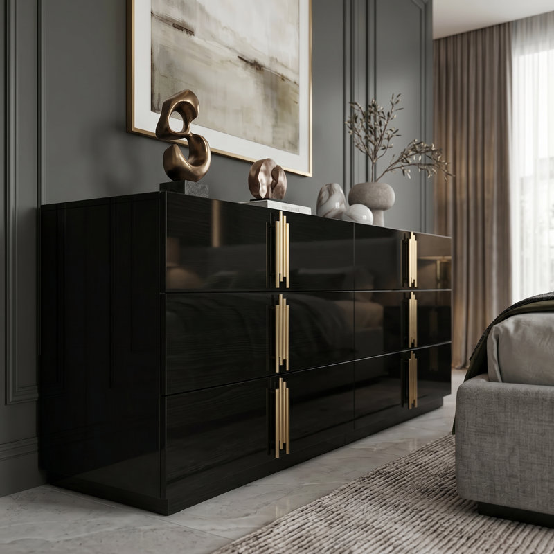 Commode double 6 tiroirs l 66,1 po Billerica