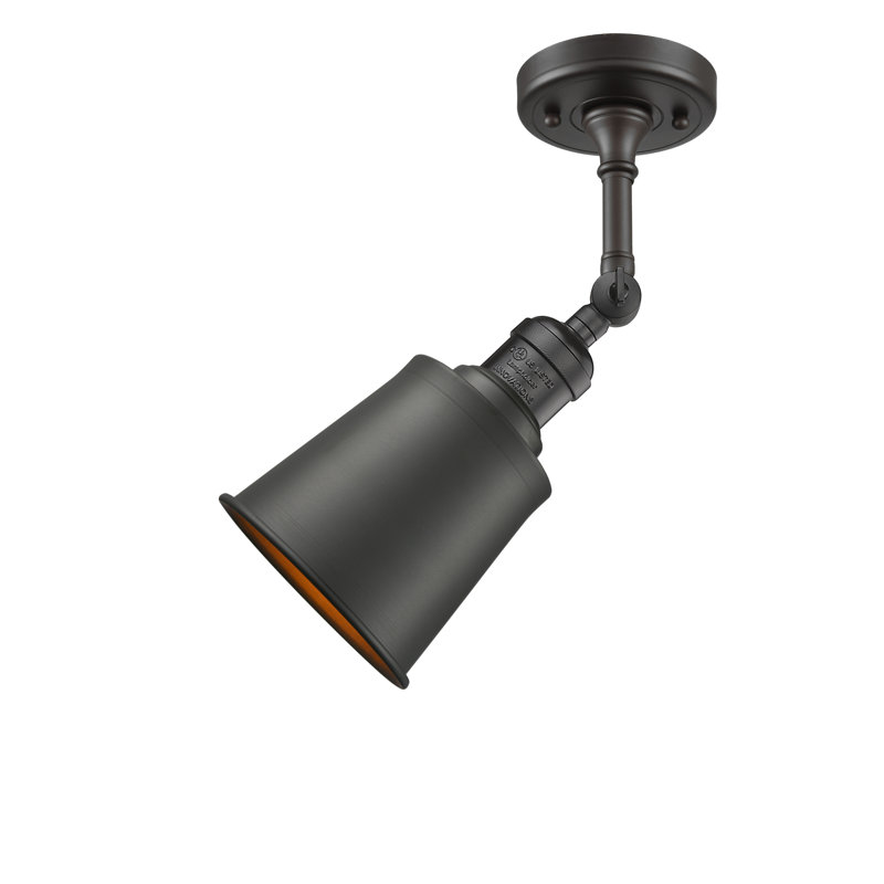 Lavender Hill Flush Mount, 6 Watt Vinage LED Bulb, Oil Rubbed Bronze