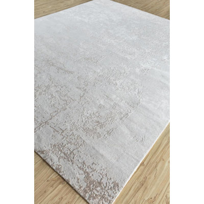 Contemporary One-of-a-Kind Rectangle 5'7" X 8'2" Hand Knotted Area Rug