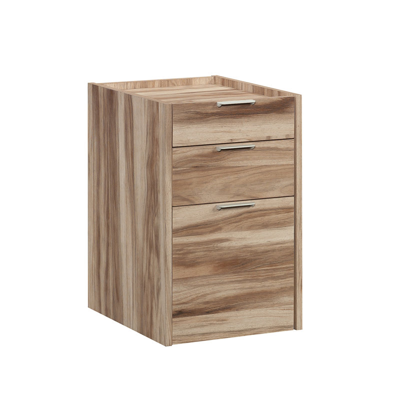 File Pedestal, Brown Finish