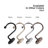 Zinc Shower Curtain Hook-60023785