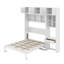 Lit escamotable double pleine grandeur avec bureau