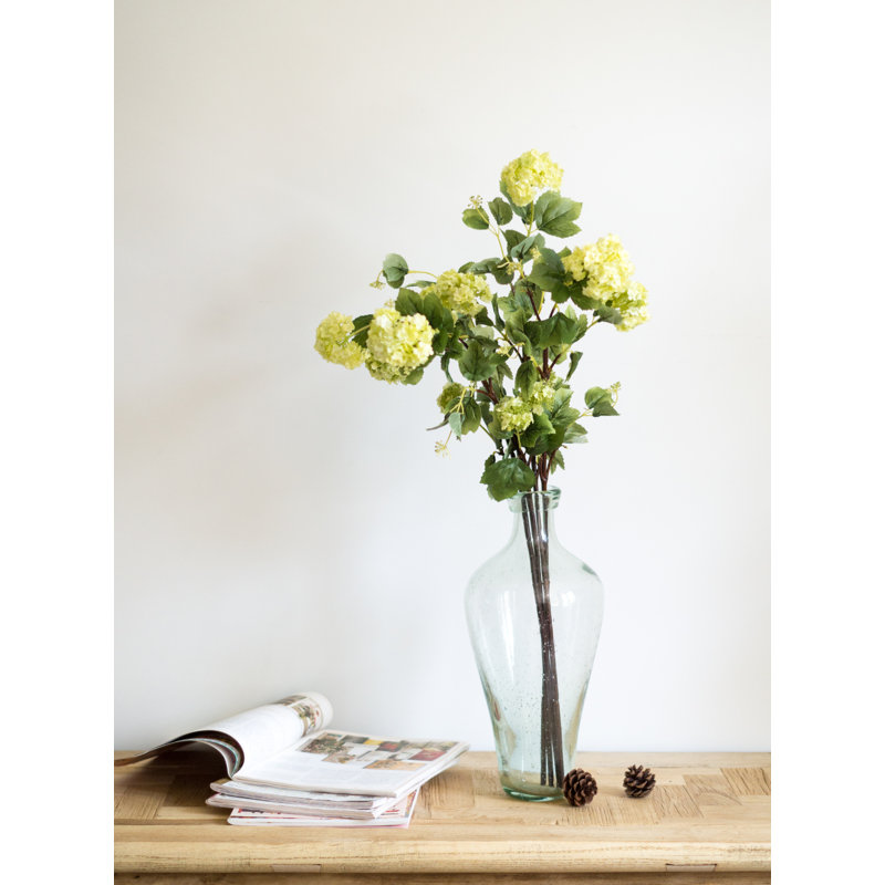 Tige de hortensia artificielle, Vert