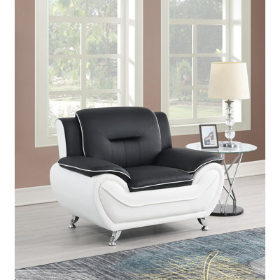 Goines Faux Leather Armchair