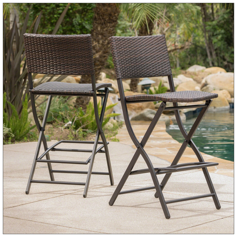 Akshaye Outdoor 28'' Bar Stool, 2