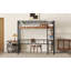 Lit mezzanine en métal avec bureau intégré
