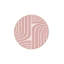 Tapis tissé à rayures rose et blanc-1123921302