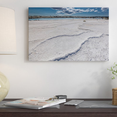 «Silica Deposits II», centrale géologique de Svartsengi, station thermale de Lagoon, Grindavik, Sudurnes, Islande par Panoramic Images - reproduction d'art sur toile tendue