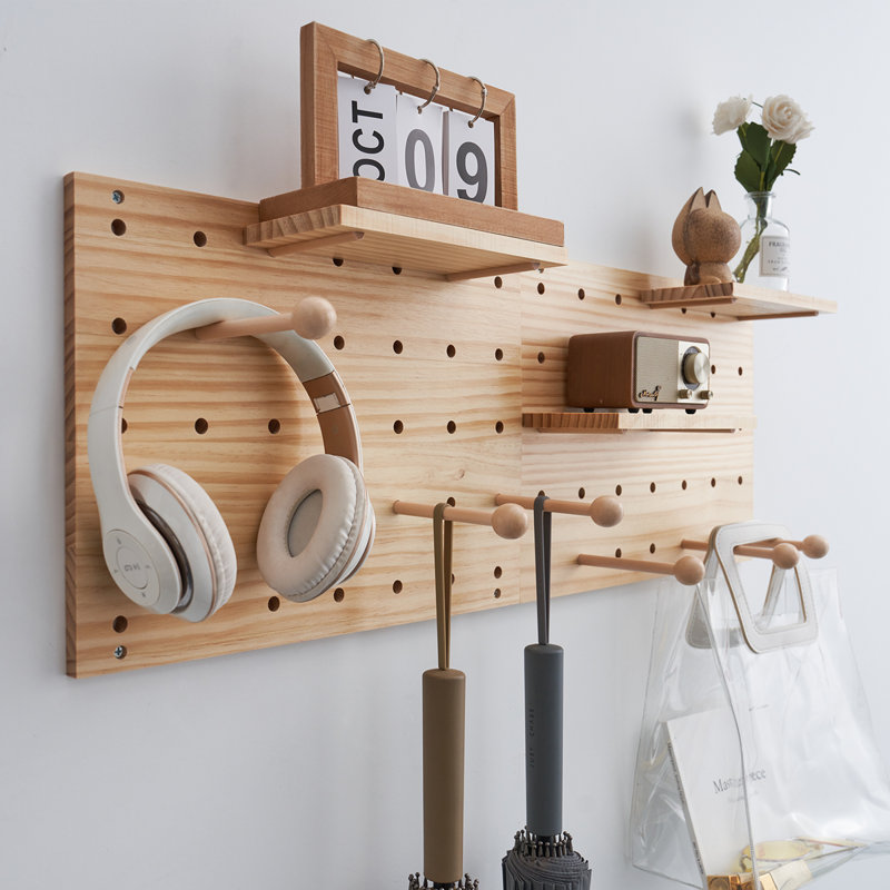 Ensemble de bois ajustable H 6 po x l 12 po Saguenay avec 6 crochets inclus