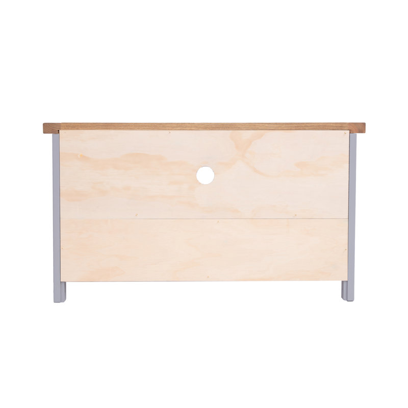 Abington TV Stand, Brown/Grey/Brown/Silver