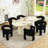 Modern Upholstered No Assembled Barrel Dining Chair-720201811